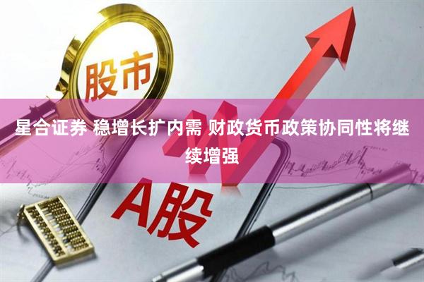 星合证券 稳增长扩内需 财政货币政策协同性将继续增强